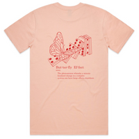 BUTTERFLY EFFECT TEE PEACH