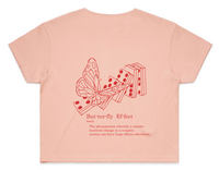 BUTTERFLY EFFECT CROP PEACH