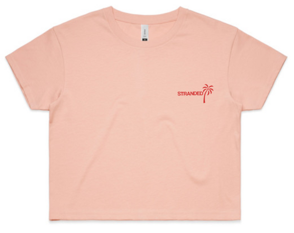 BUTTERFLY EFFECT CROP PEACH